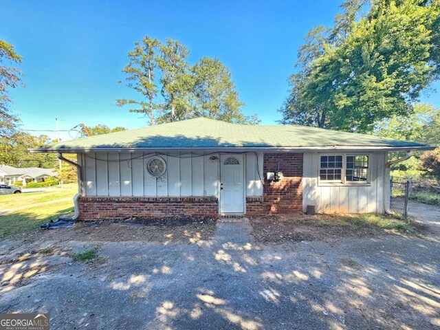 view of ranch-style home