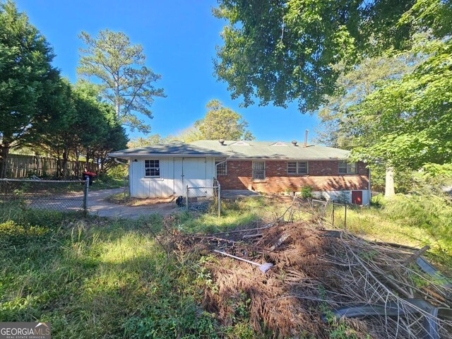 view of back of property