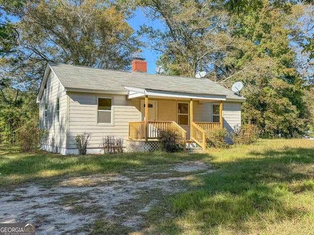 bungalow-style house with a porch