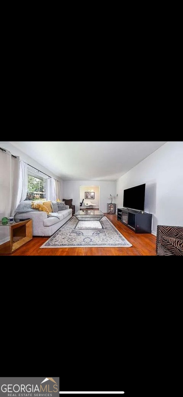 interior space featuring hardwood / wood-style flooring