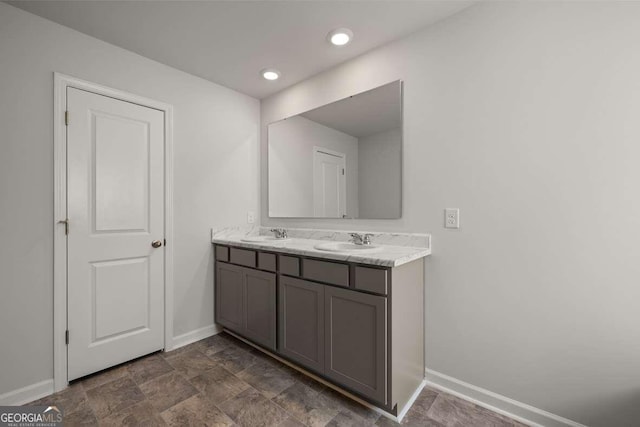 bathroom featuring vanity