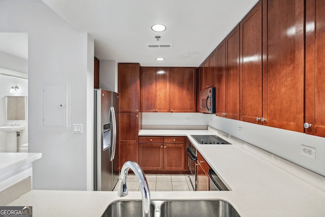 kitchen with stainless steel appliances and sink