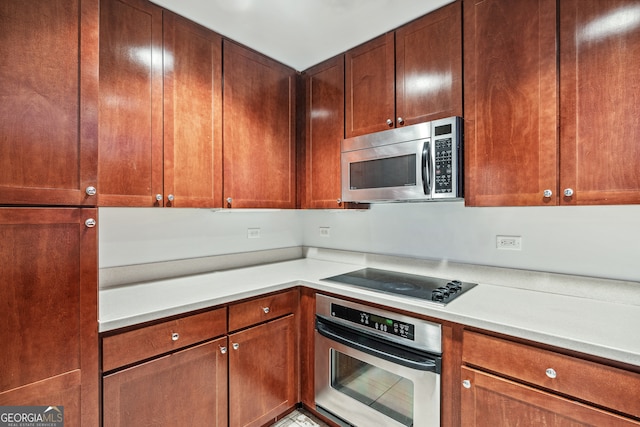 kitchen featuring appliances with stainless steel finishes