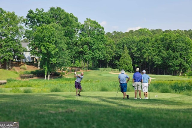 view of home's community featuring a yard