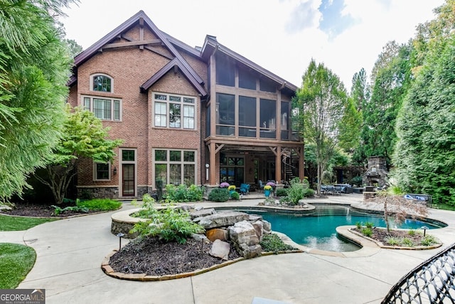 back of house featuring a patio area