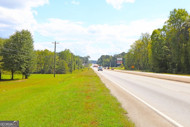 view of road