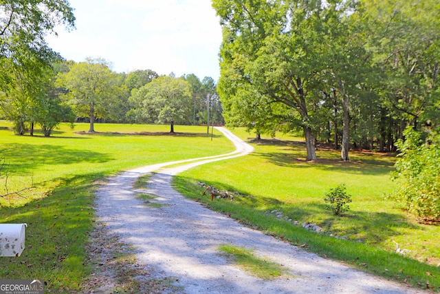 surrounding community featuring a yard