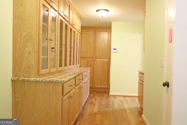 interior space featuring light hardwood / wood-style floors