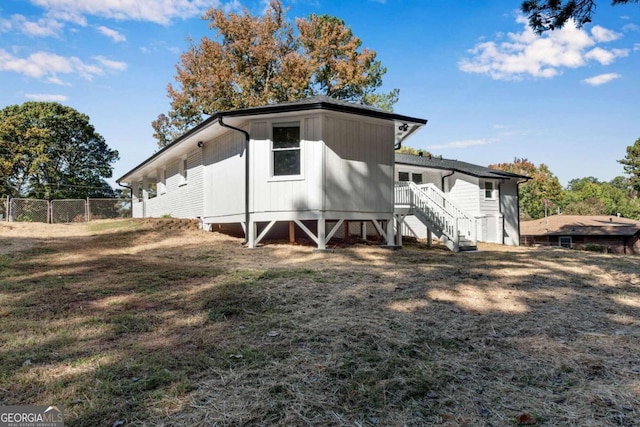 view of rear view of property