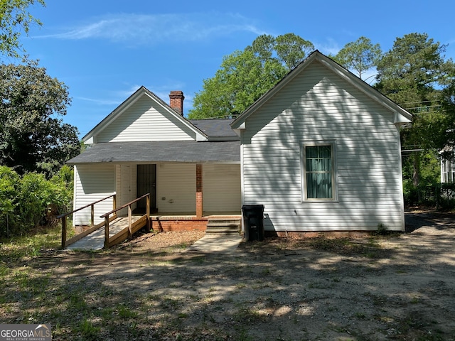 view of back of property