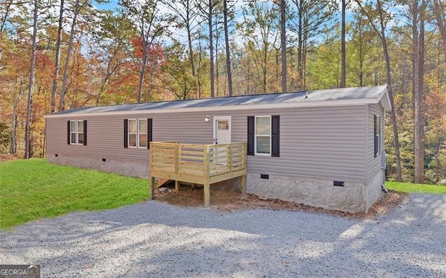 view of manufactured / mobile home