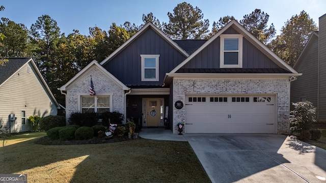 view of front of home with a front yard