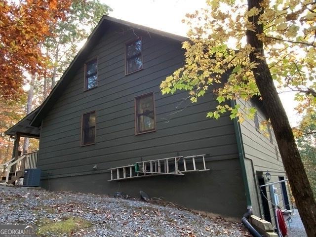 289 Cypress Cir, Ellijay, GA 30540 - view of side of home featuring central air condition unit