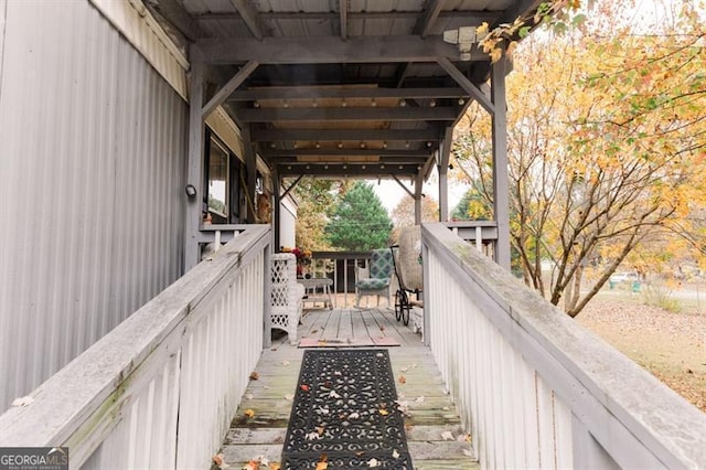 view of deck