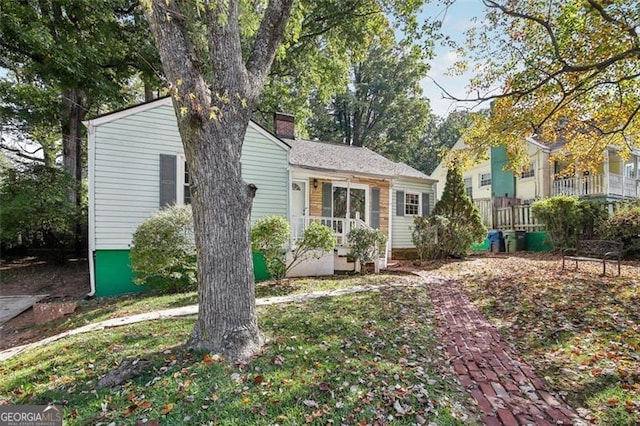 view of front of home