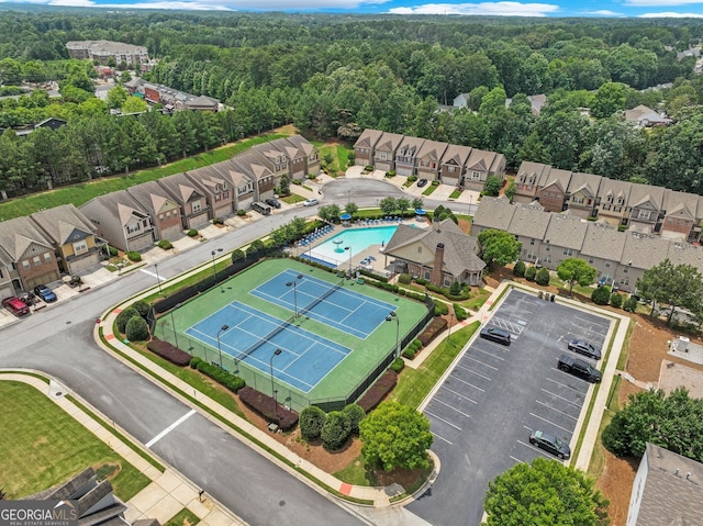 birds eye view of property