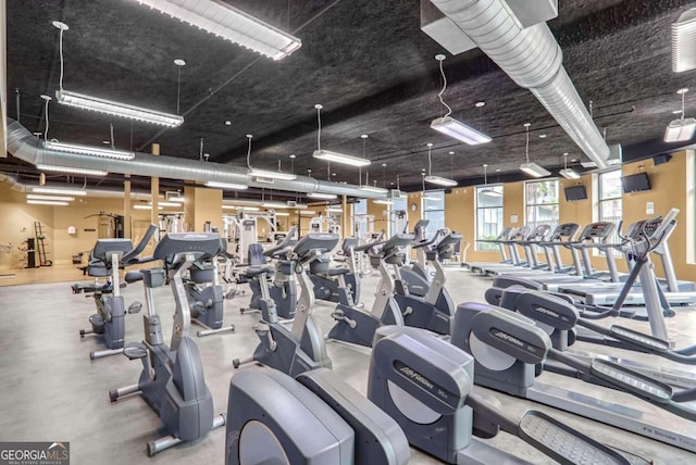 view of exercise room