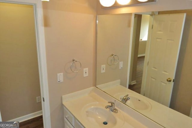 bathroom with vanity