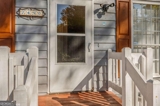 view of entrance to property