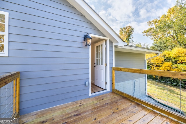 view of deck