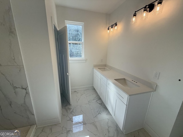 bathroom with vanity