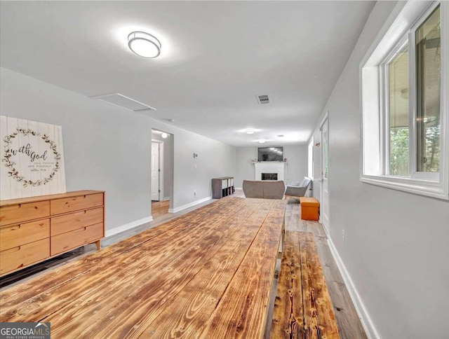 living room featuring hardwood / wood-style floors