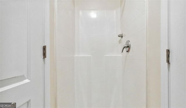 details with tiled shower