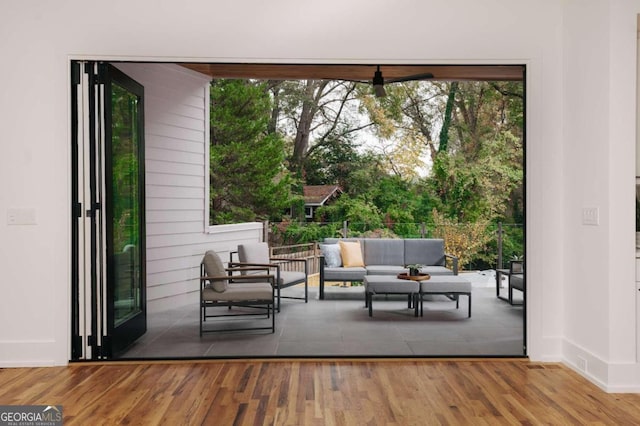 1281 Avalon Pl NE, Atlanta, GA 30306 - view of patio / terrace featuring an outdoor hangout area and a deck