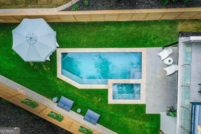 1281 Avalon Pl NE, Atlanta, GA 30306 - aerial view of a pool area