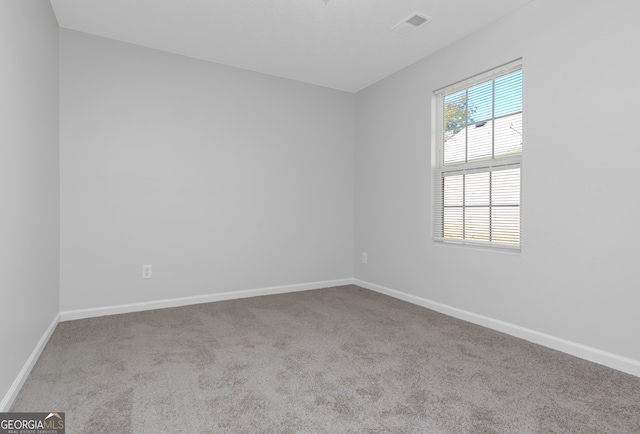 view of carpeted empty room