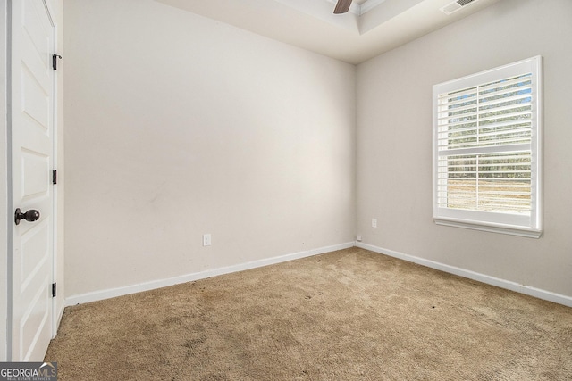 view of carpeted empty room