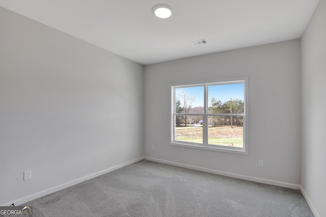 view of carpeted empty room