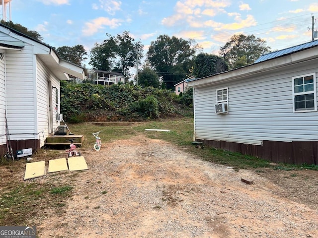 view of yard with cooling unit