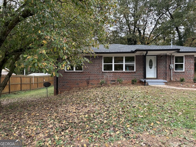 view of front of home