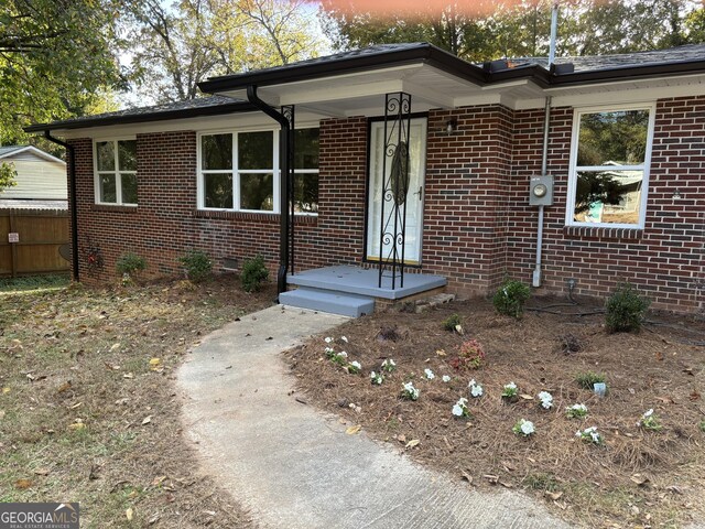 view of front of home