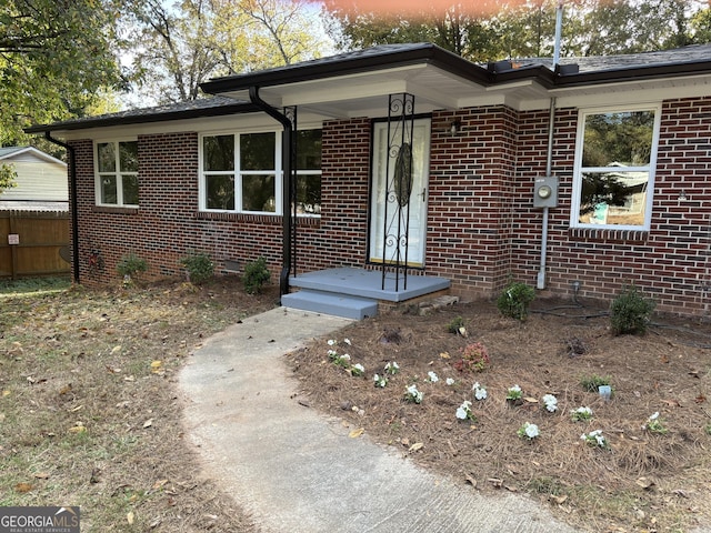 view of front of home