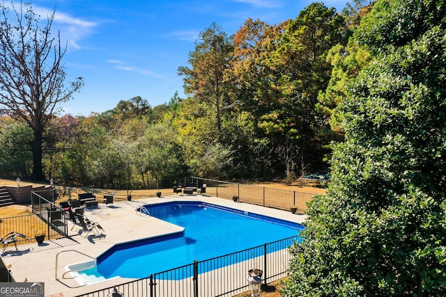 view of pool with a patio area