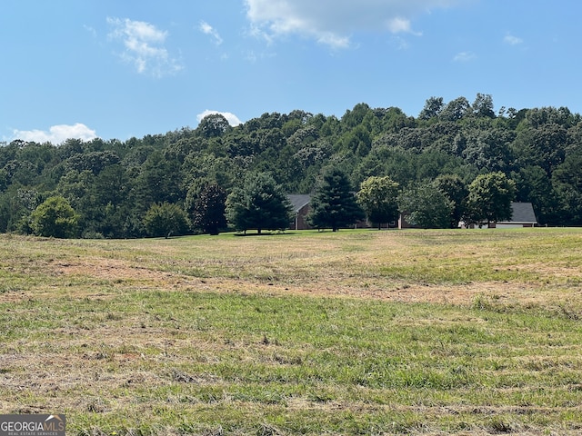 view of landscape featuring a rural view