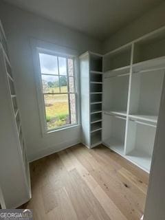 interior space with light wood-style flooring