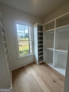 interior space featuring light wood-type flooring