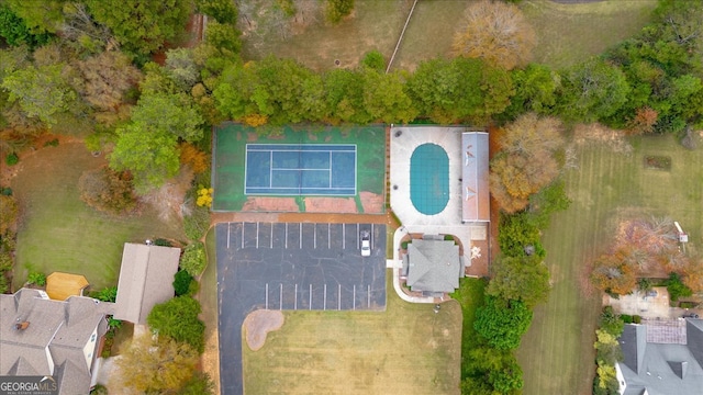 birds eye view of property