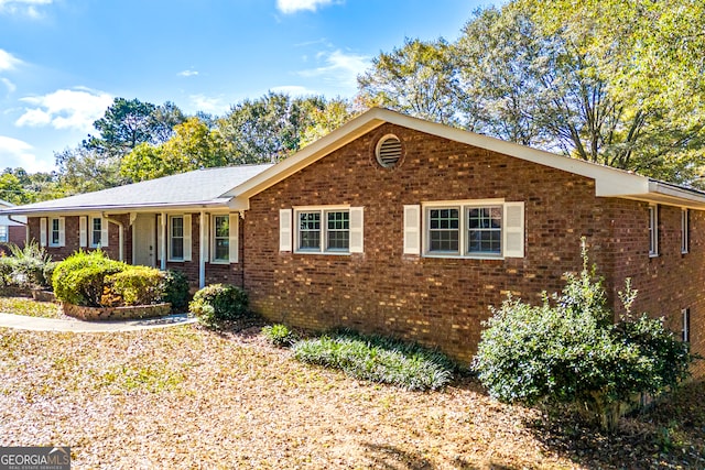 view of ranch-style home