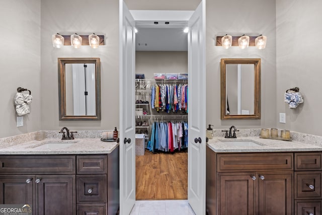 bathroom with vanity