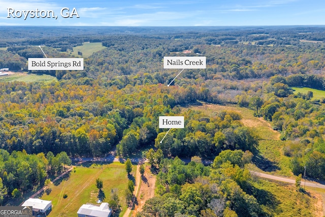 1000 Nails Creek Xing, Royston, GA 30662 - drone / aerial view of a forest