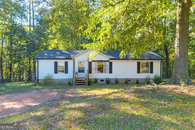 view of ranch-style home