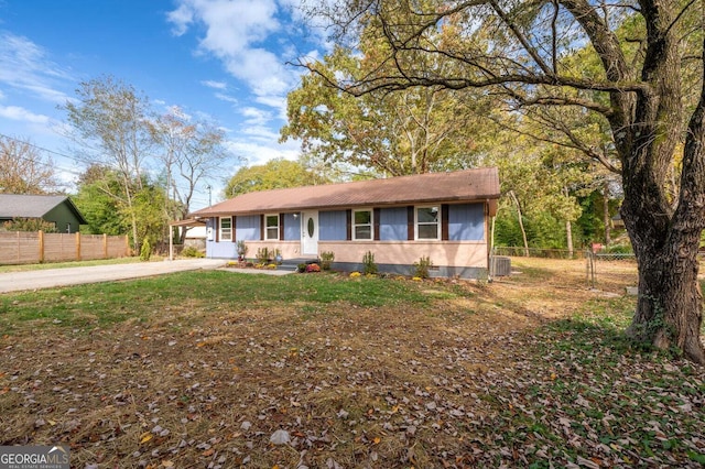 view of ranch-style home