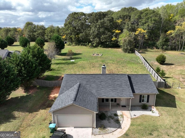 birds eye view of property