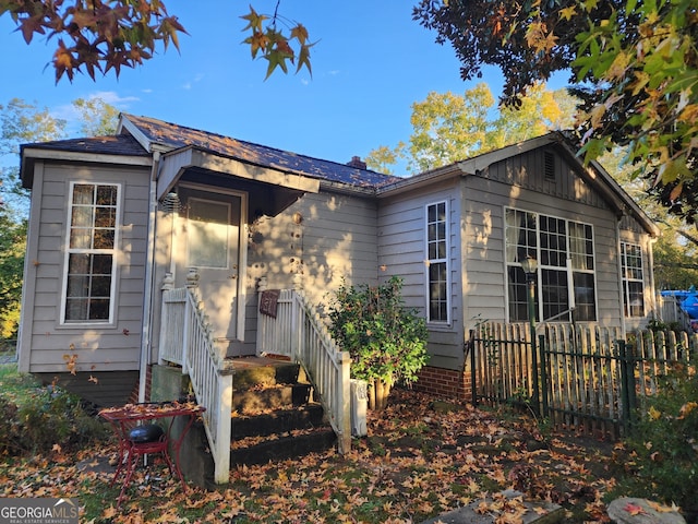 view of front of property