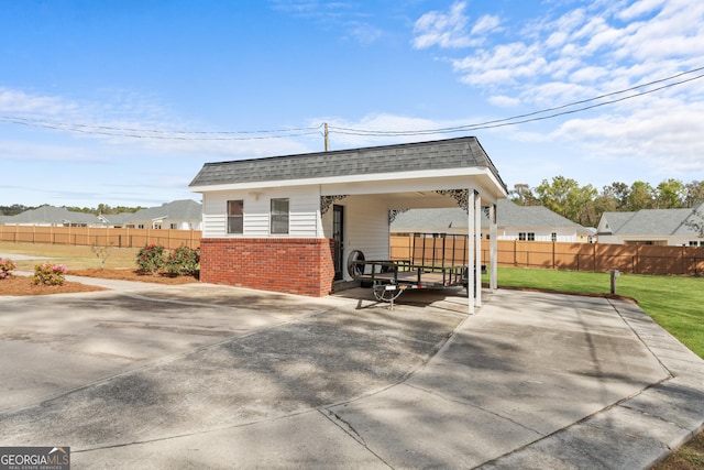 402 Brannen Dr, Statesboro, GA 30458 - view of patio featuring an outbuilding