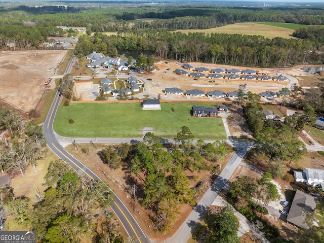 402 Brannen Dr, Statesboro, GA 30458 - aerial view of property's location with a heavily wooded area
